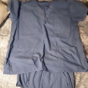 Light blue scrubs